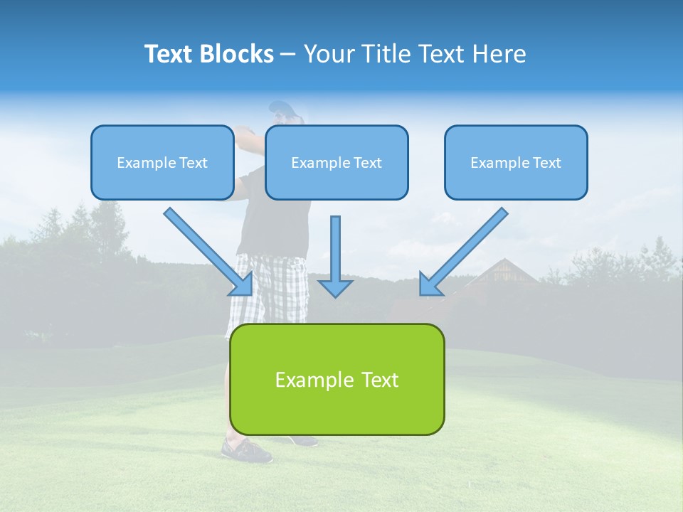 Stroke Sunlit Sky PowerPoint Template