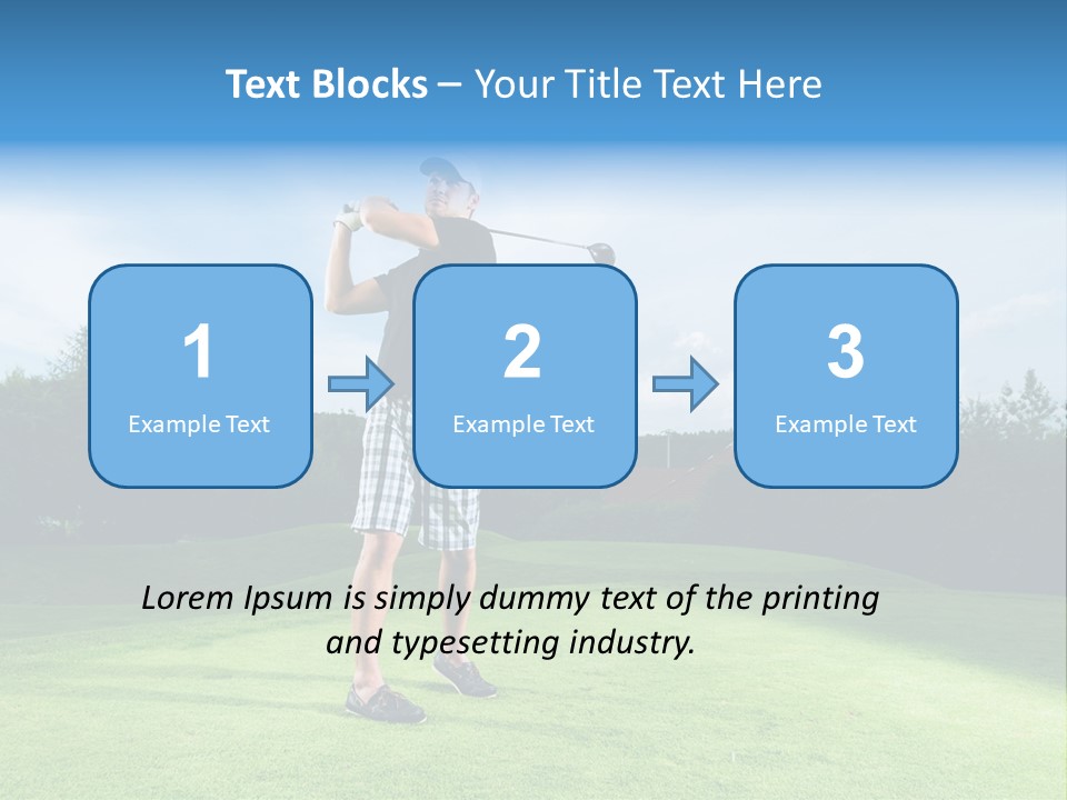 Stroke Sunlit Sky PowerPoint Template