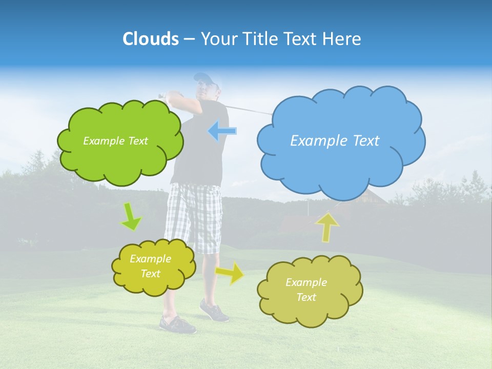 Stroke Sunlit Sky PowerPoint Template