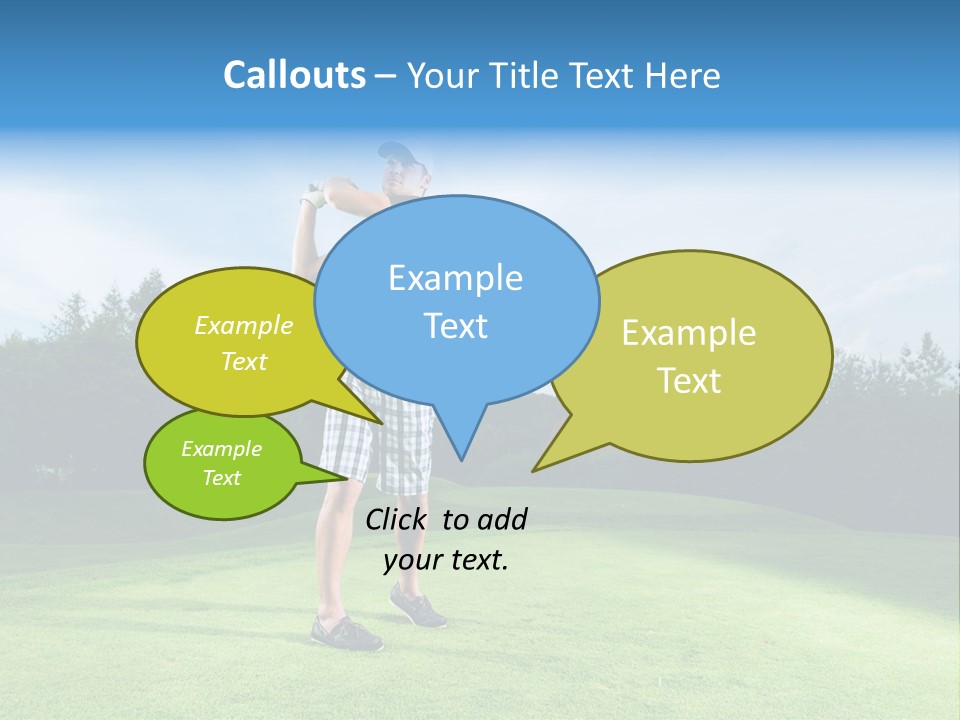 Stroke Sunlit Sky PowerPoint Template