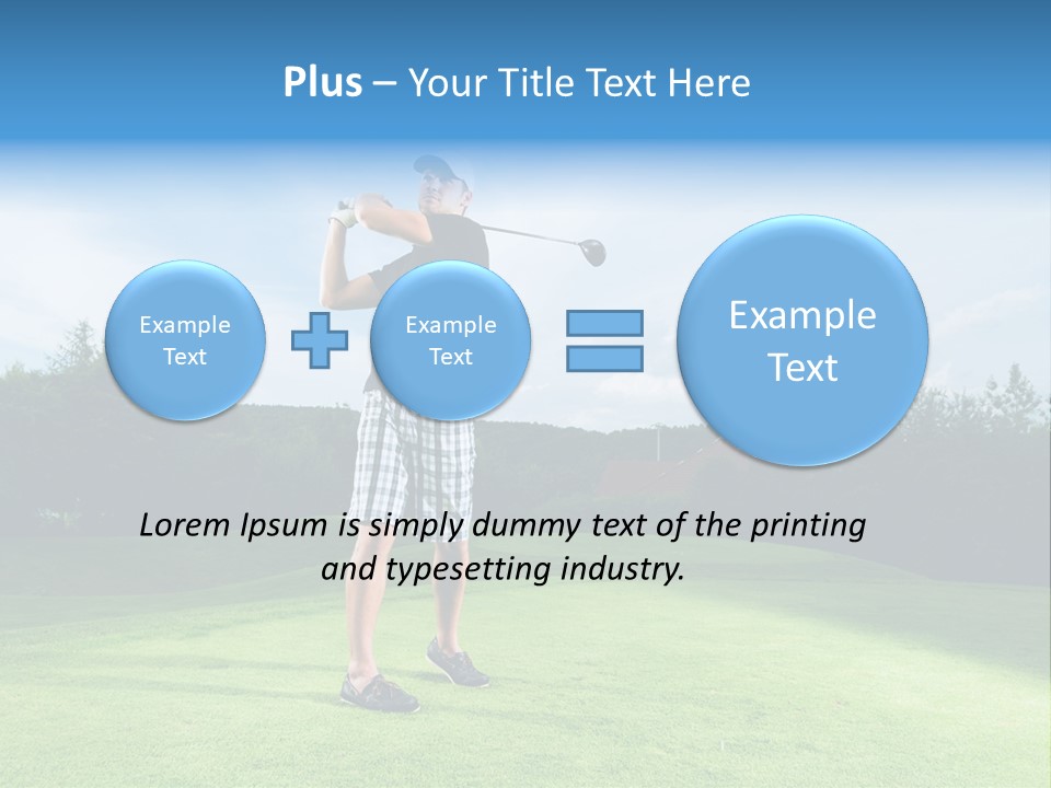 Stroke Sunlit Sky PowerPoint Template