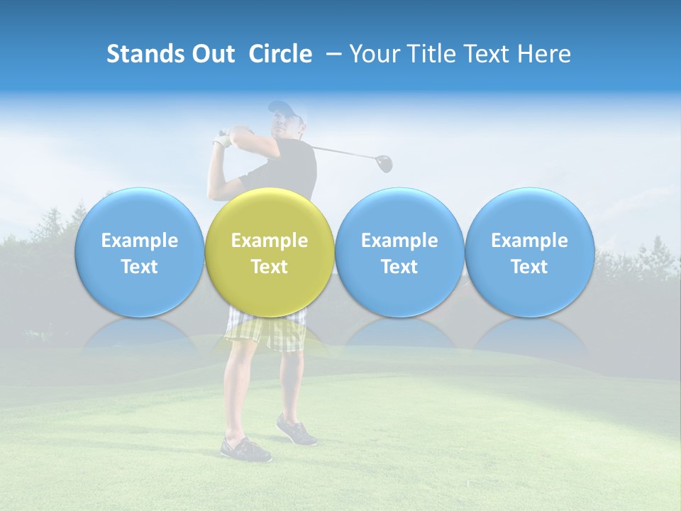 Stroke Sunlit Sky PowerPoint Template