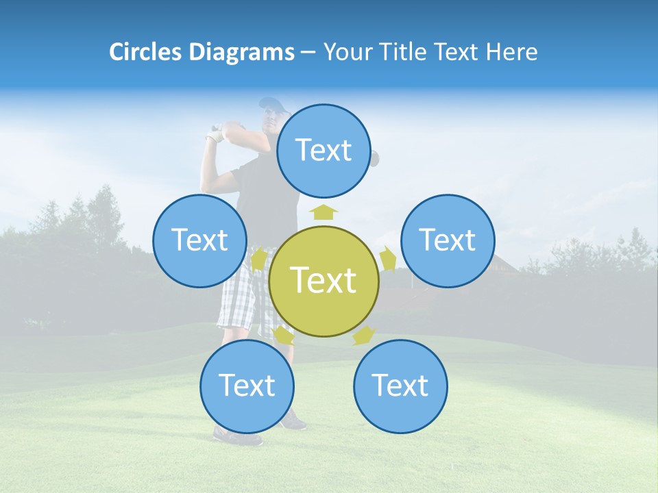 Stroke Sunlit Sky PowerPoint Template