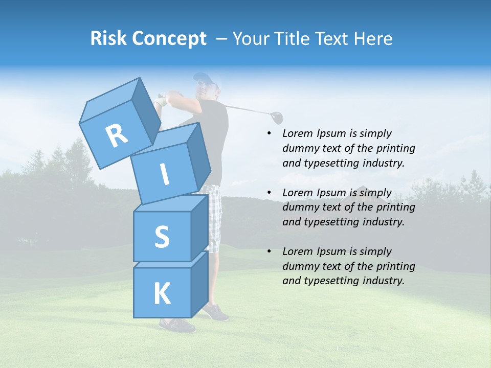 Stroke Sunlit Sky PowerPoint Template