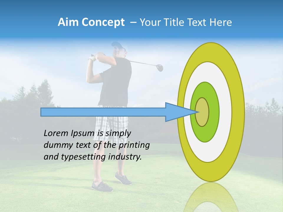 Stroke Sunlit Sky PowerPoint Template