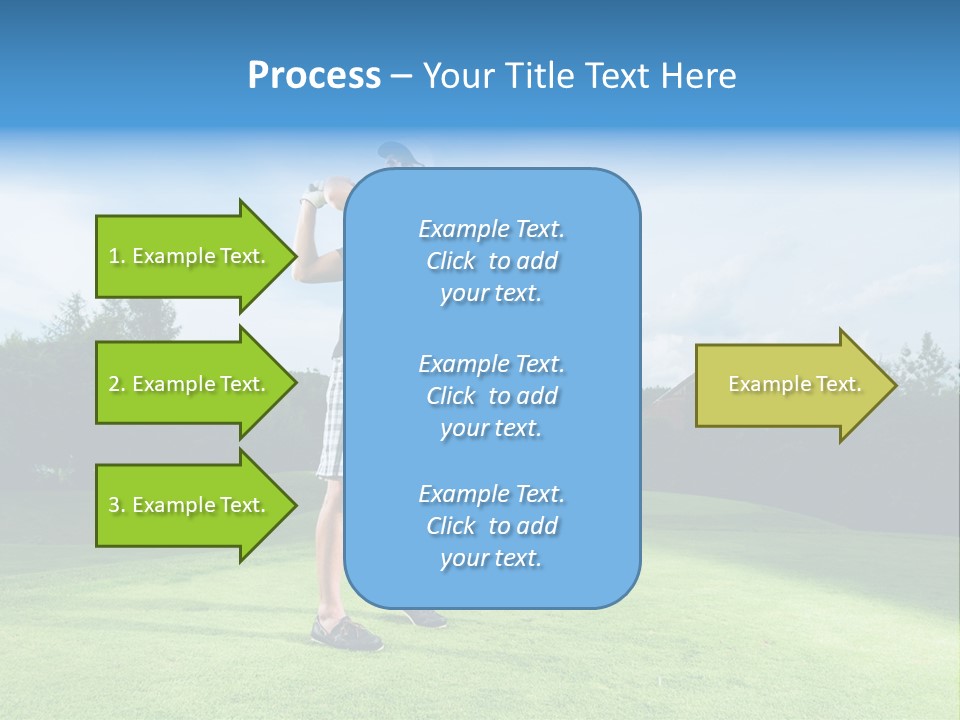 Stroke Sunlit Sky PowerPoint Template