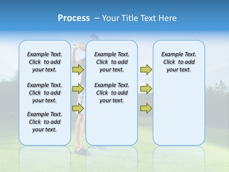 Stroke Sunlit Sky PowerPoint Template