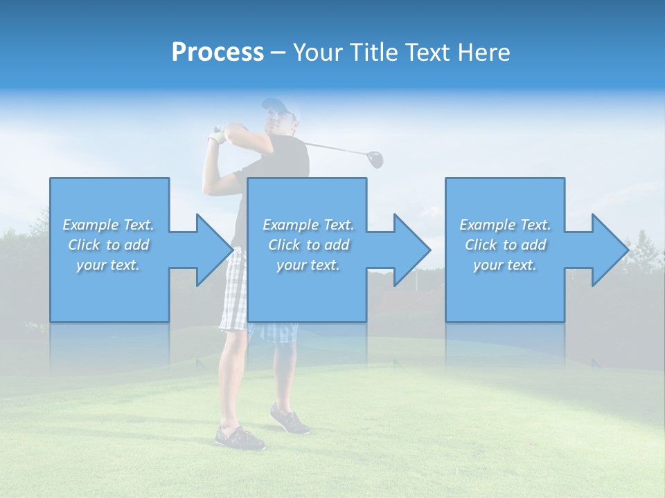 Stroke Sunlit Sky PowerPoint Template