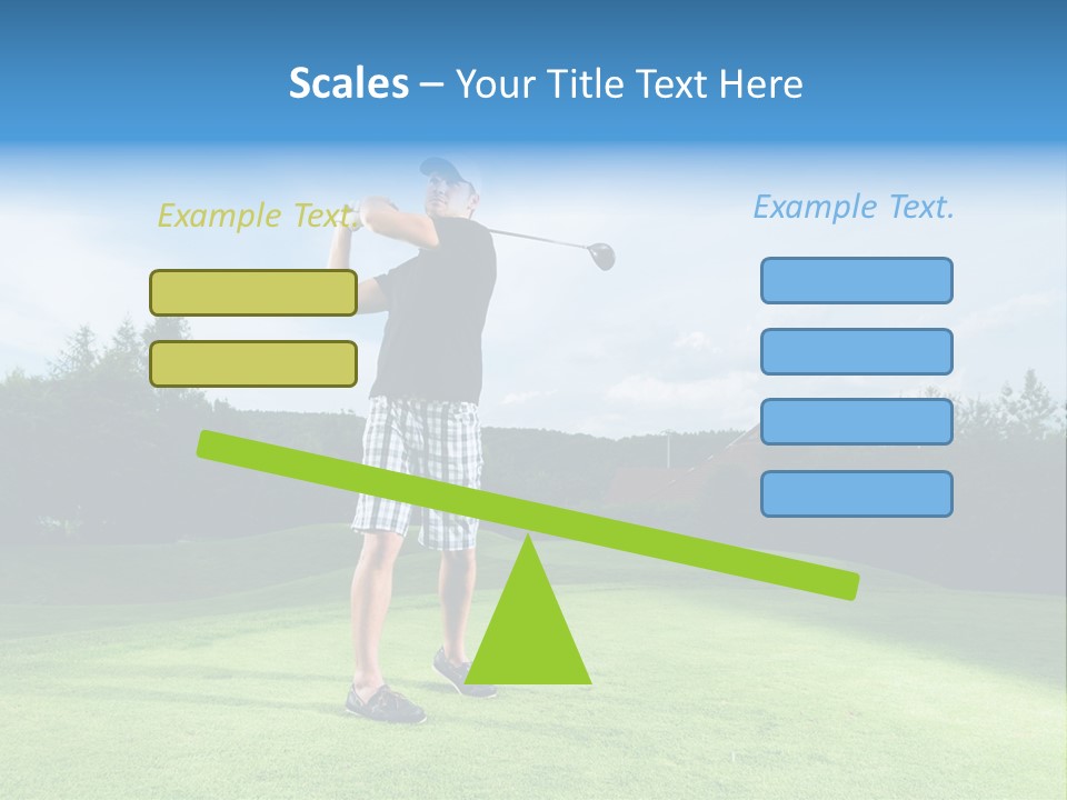 Stroke Sunlit Sky PowerPoint Template