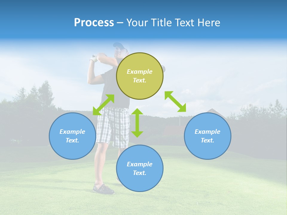 Stroke Sunlit Sky PowerPoint Template