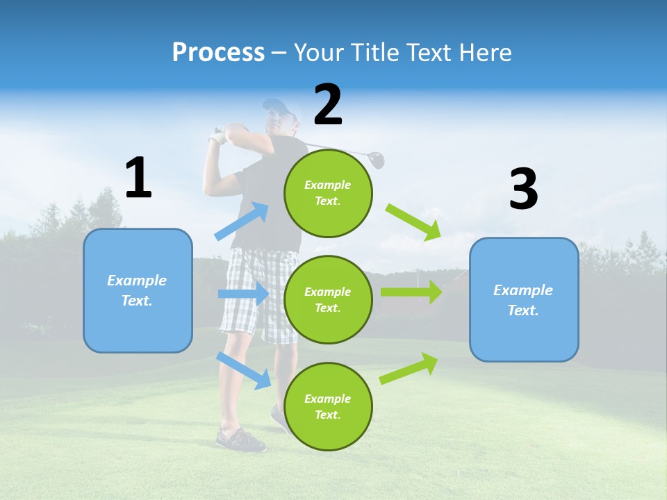 Stroke Sunlit Sky PowerPoint Template