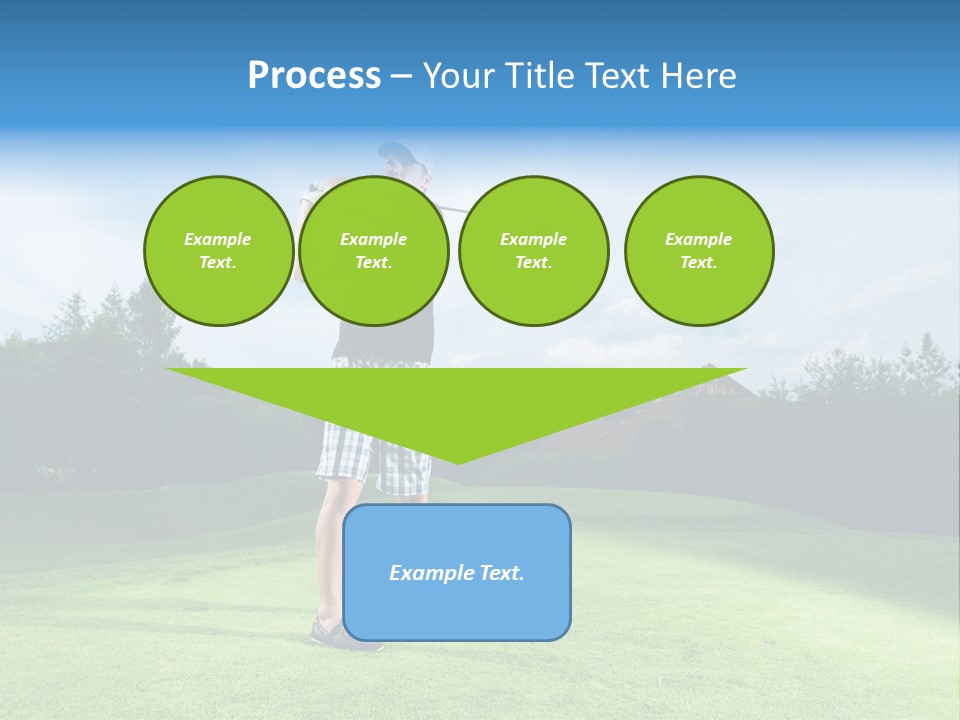 Stroke Sunlit Sky PowerPoint Template