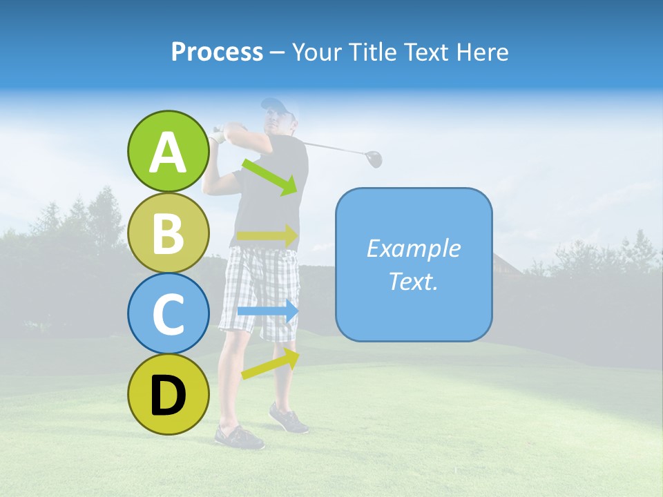 Stroke Sunlit Sky PowerPoint Template
