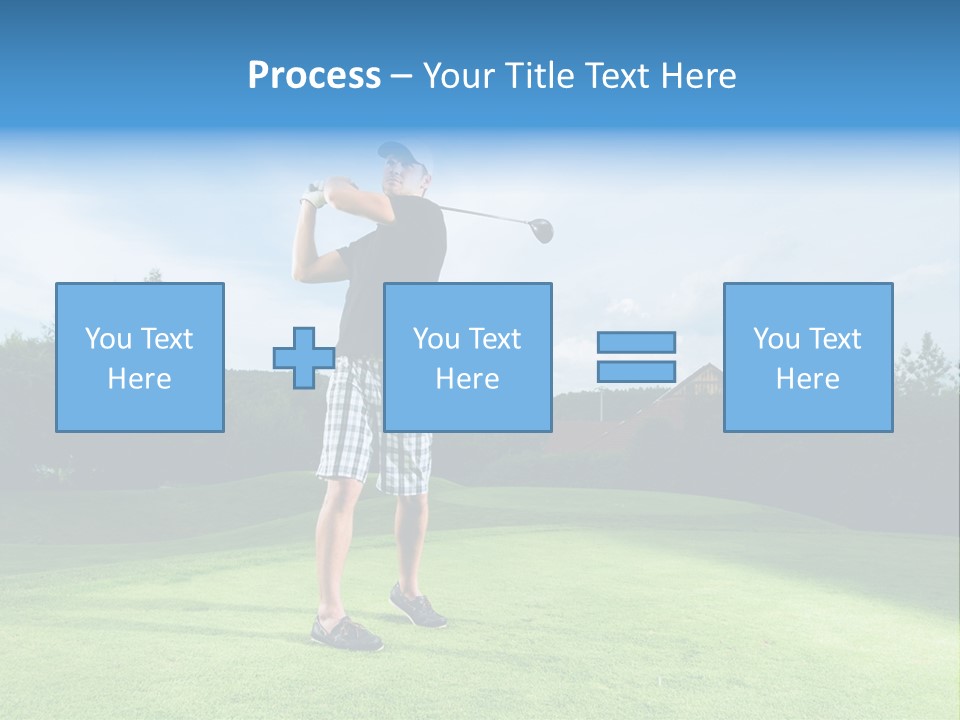 Stroke Sunlit Sky PowerPoint Template