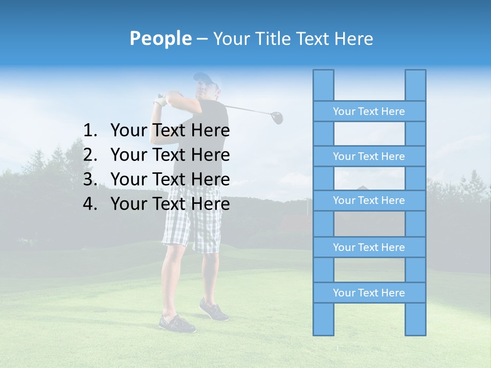 Stroke Sunlit Sky PowerPoint Template
