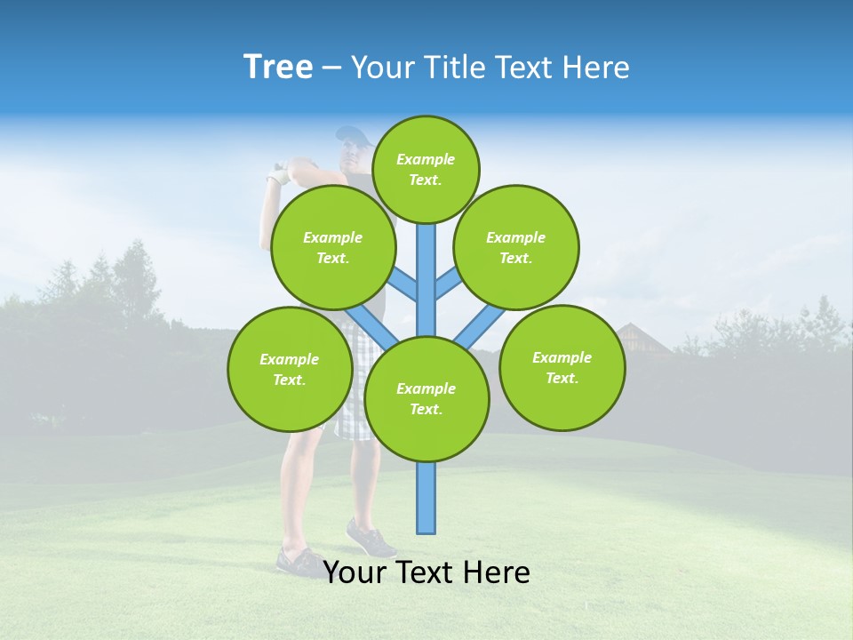 Stroke Sunlit Sky PowerPoint Template