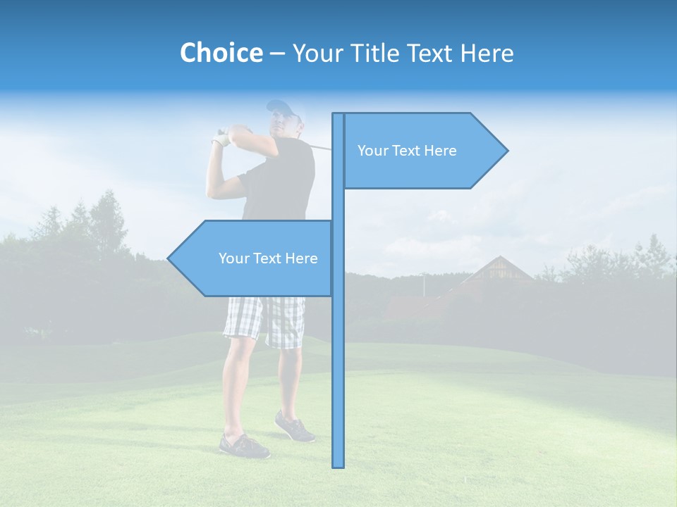 Stroke Sunlit Sky PowerPoint Template
