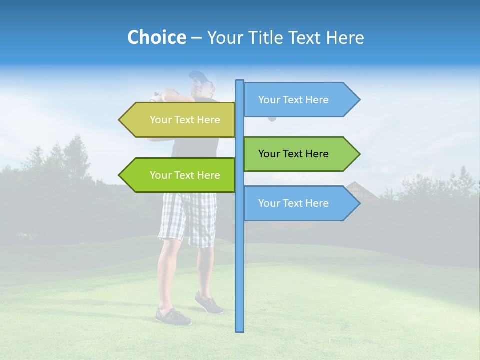 Stroke Sunlit Sky PowerPoint Template