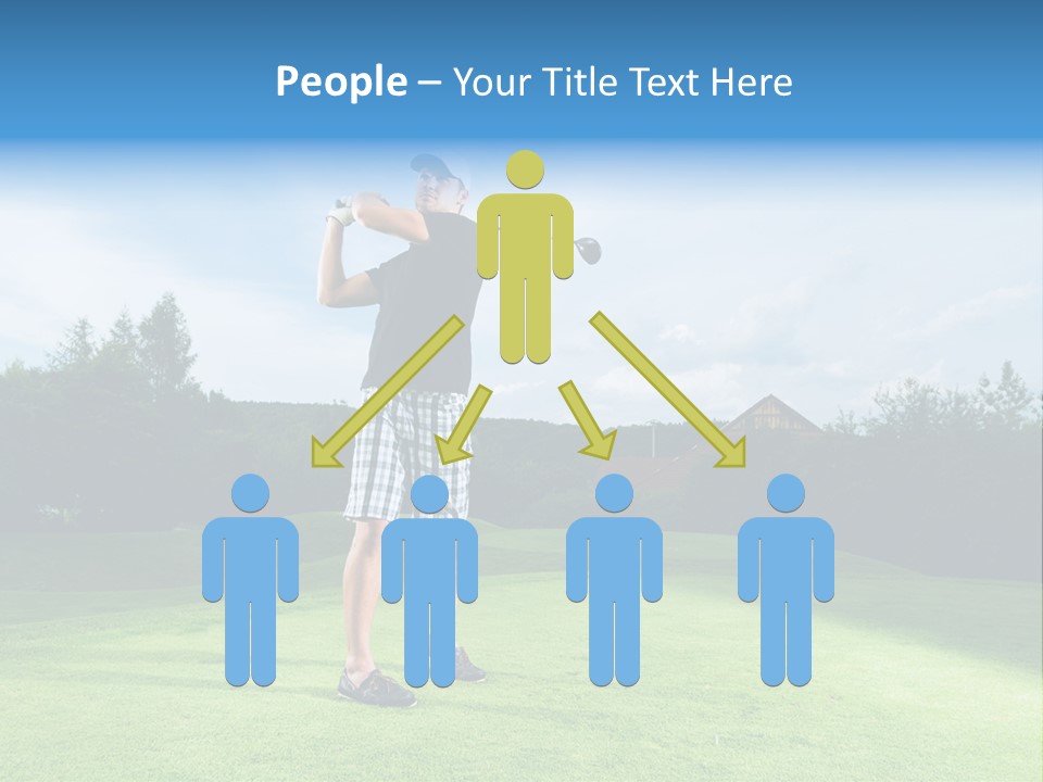 Stroke Sunlit Sky PowerPoint Template