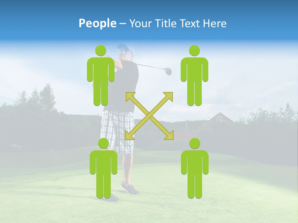 Stroke Sunlit Sky PowerPoint Template