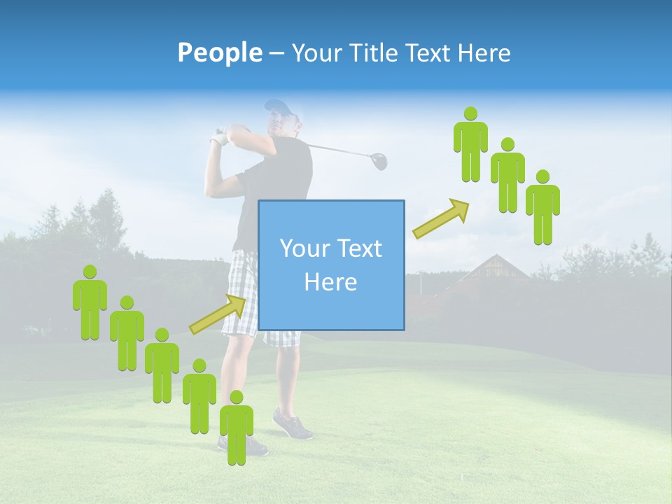 Stroke Sunlit Sky PowerPoint Template