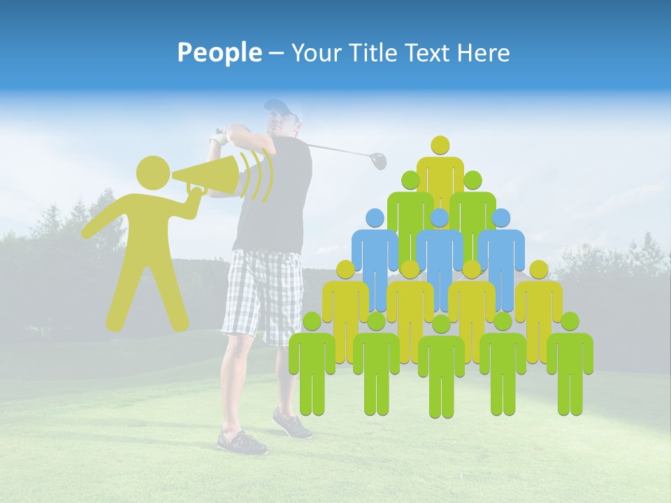 Stroke Sunlit Sky PowerPoint Template