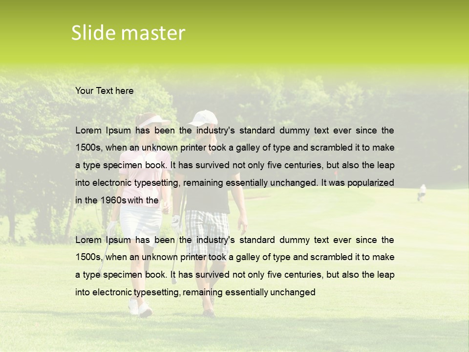 Woman Person Leisure PowerPoint Template