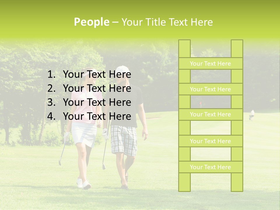 Woman Person Leisure PowerPoint Template