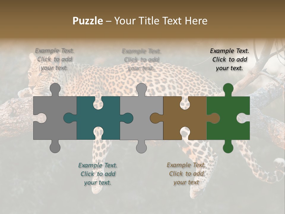 Botswana Well Fed Chitabe Camp PowerPoint Template