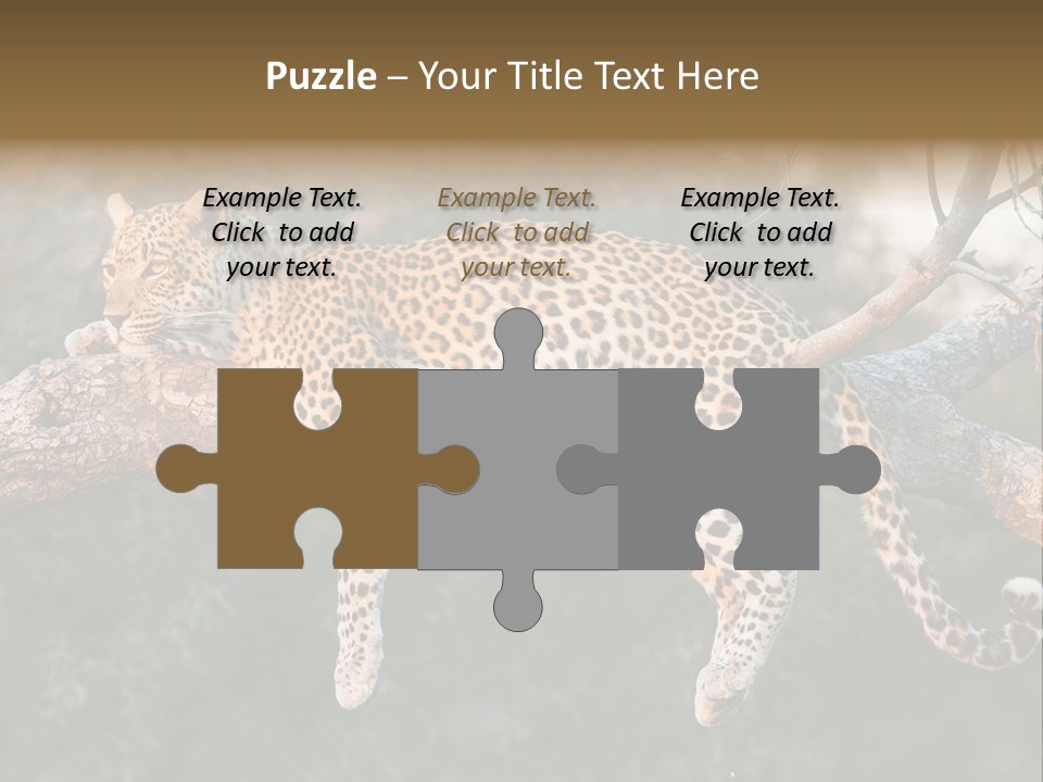 Botswana Well Fed Chitabe Camp PowerPoint Template