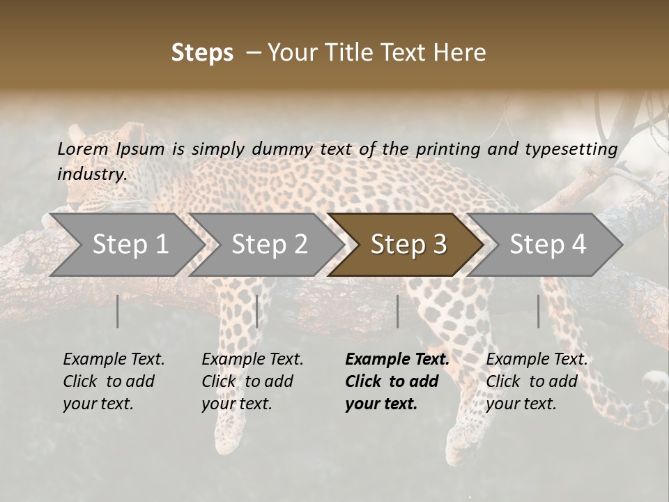 Botswana Well Fed Chitabe Camp PowerPoint Template