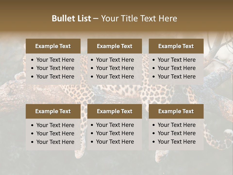 Botswana Well Fed Chitabe Camp PowerPoint Template