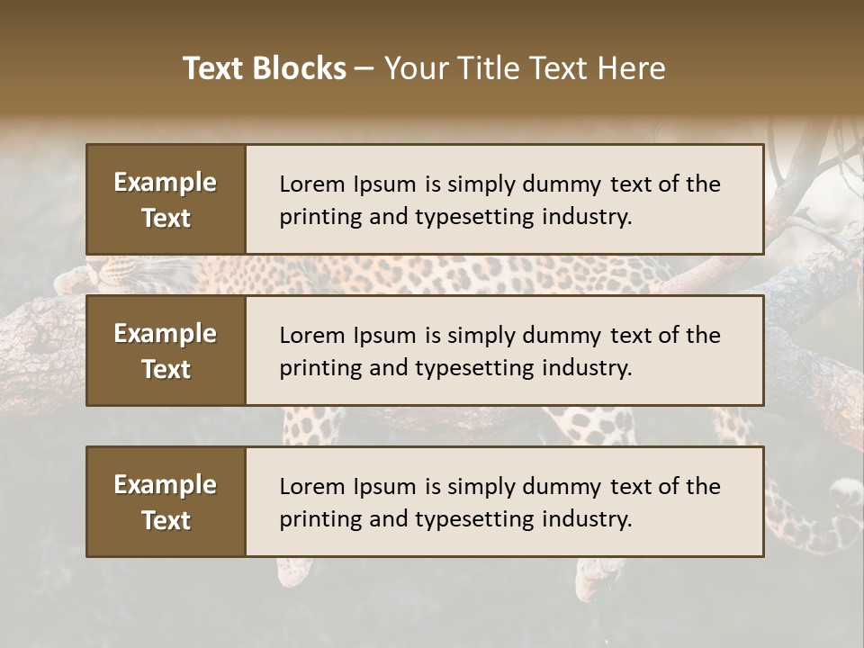 Botswana Well Fed Chitabe Camp PowerPoint Template