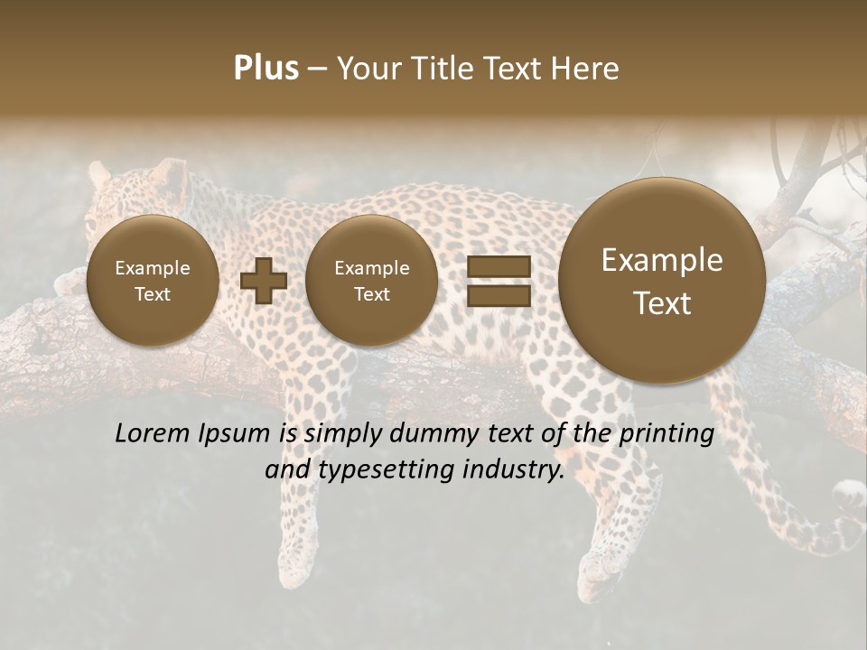 Botswana Well Fed Chitabe Camp PowerPoint Template