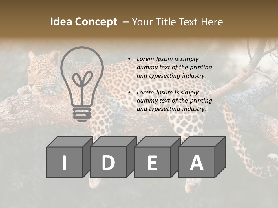 Botswana Well Fed Chitabe Camp PowerPoint Template