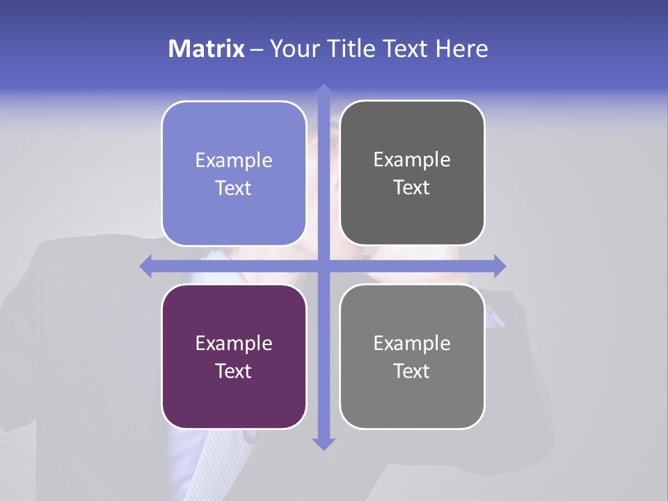 Male Head Isolated PowerPoint Template