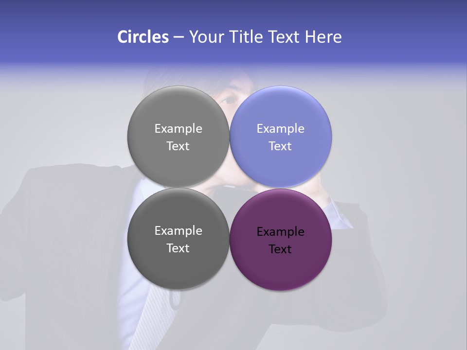 Male Head Isolated PowerPoint Template