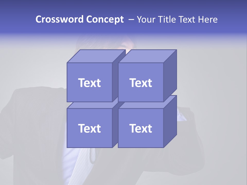 Male Head Isolated PowerPoint Template