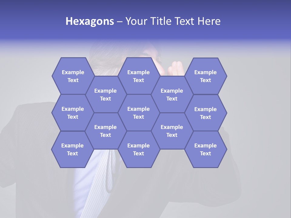 Male Head Isolated PowerPoint Template