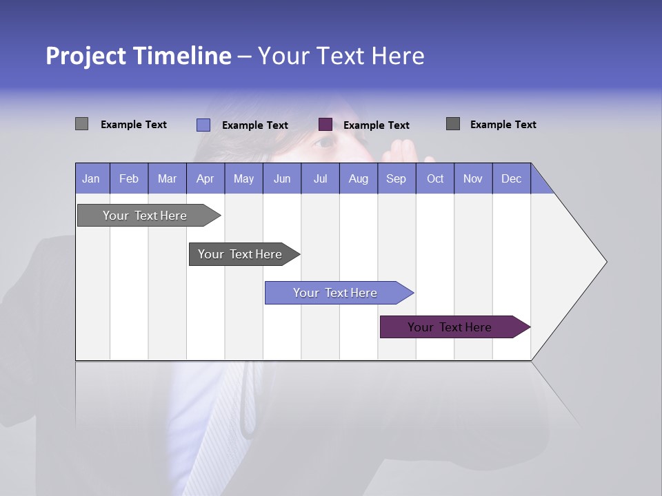 Male Head Isolated PowerPoint Template