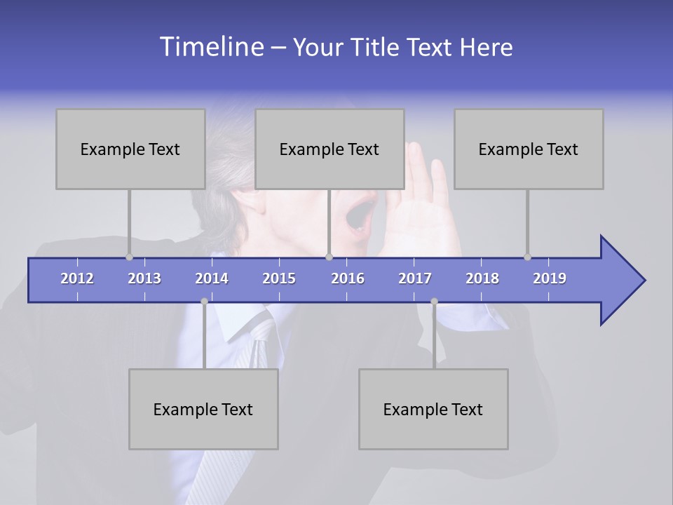 Male Head Isolated PowerPoint Template