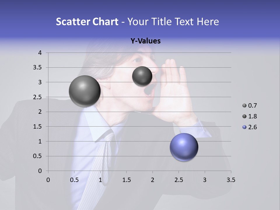 Male Head Isolated PowerPoint Template