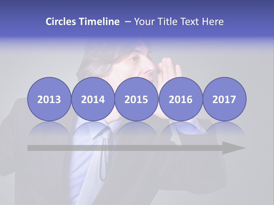 Male Head Isolated PowerPoint Template