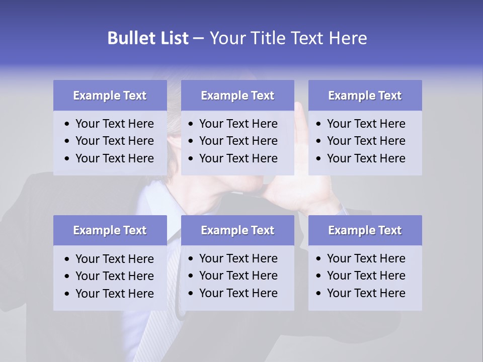 Male Head Isolated PowerPoint Template