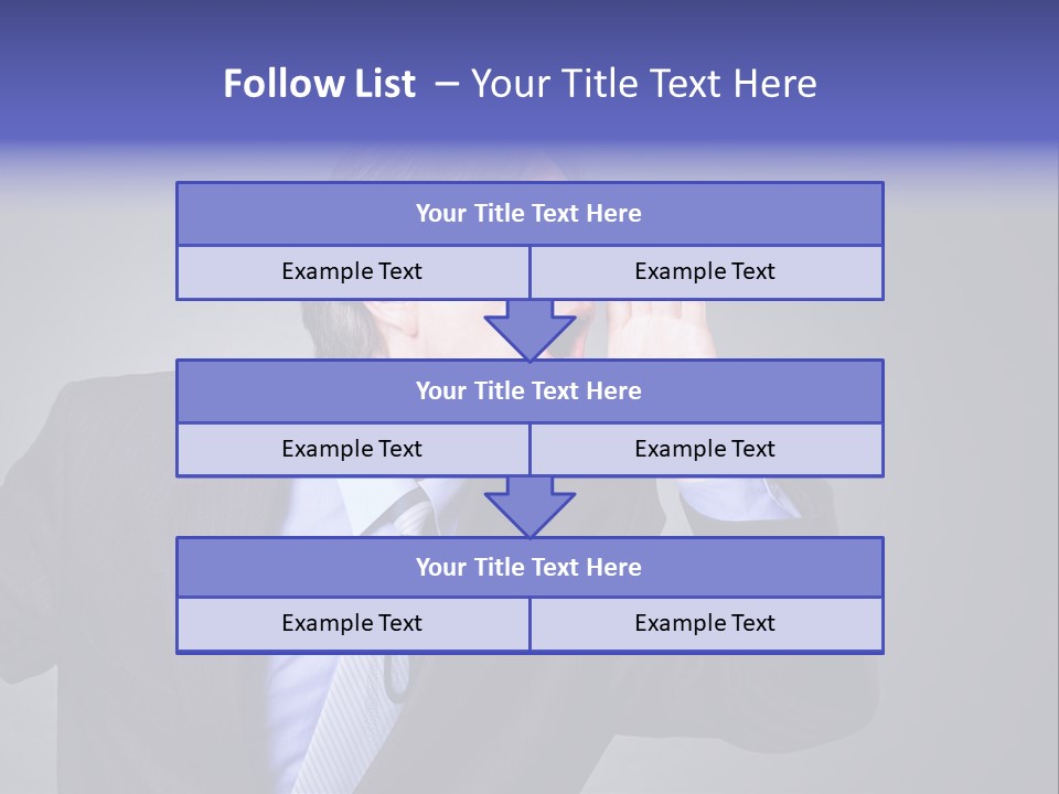 Male Head Isolated PowerPoint Template