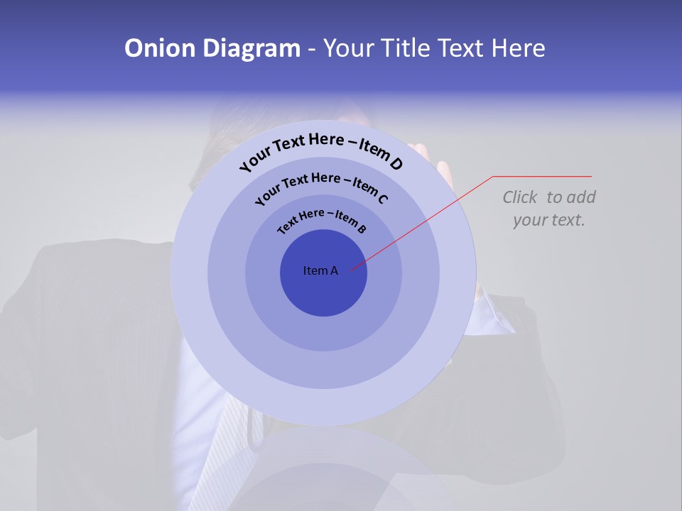 Male Head Isolated PowerPoint Template