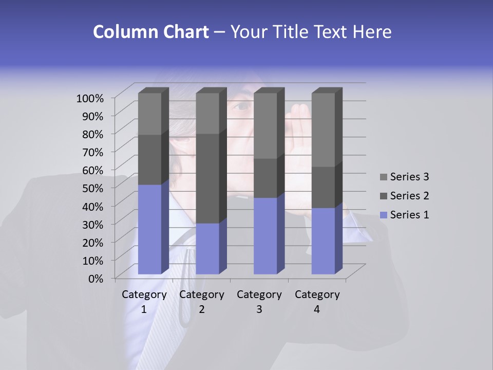 Male Head Isolated PowerPoint Template