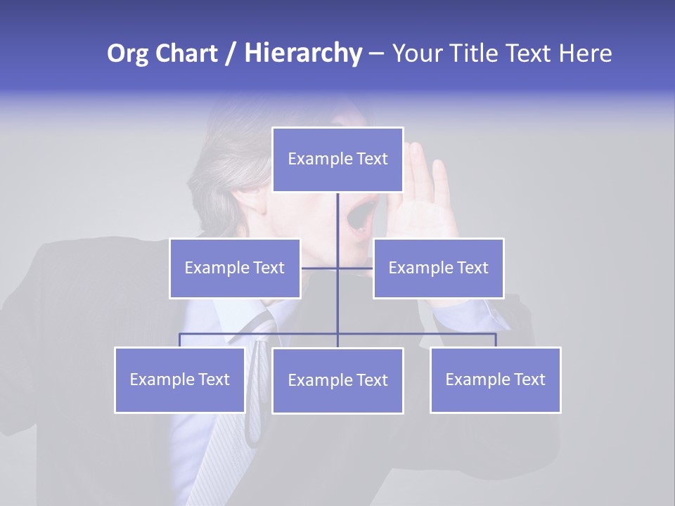 Male Head Isolated PowerPoint Template