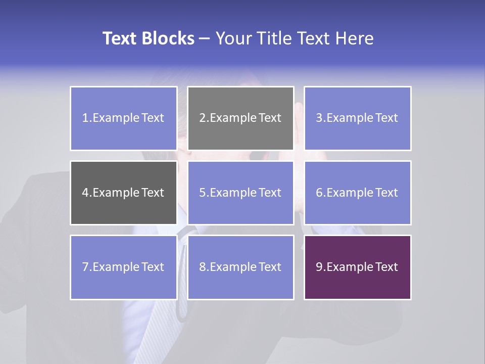 Male Head Isolated PowerPoint Template