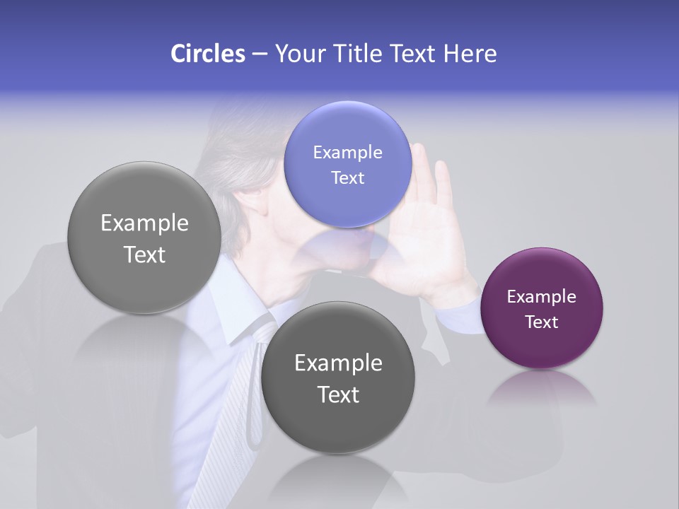 Male Head Isolated PowerPoint Template